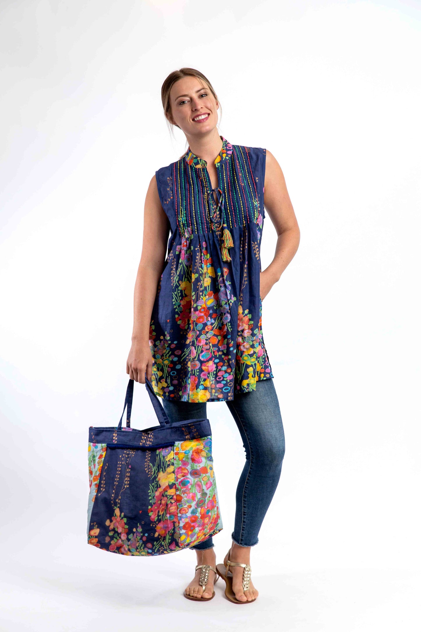 Mozaic tote bag in Storm Grey