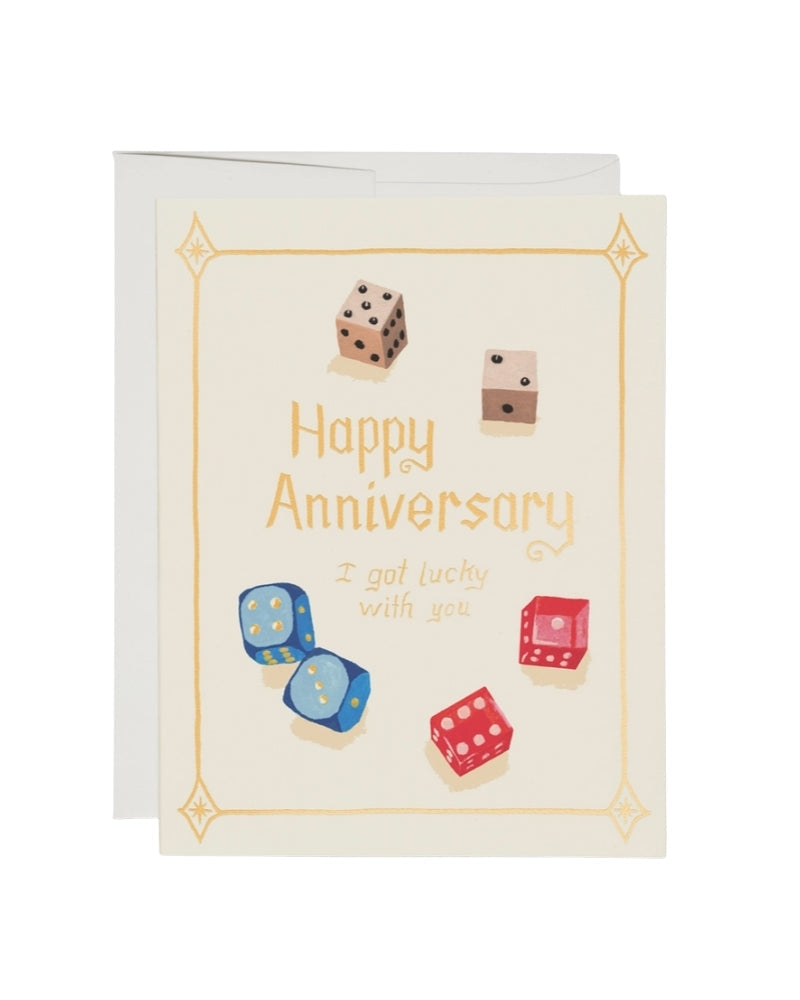 The Lucky Dice Greeting Card