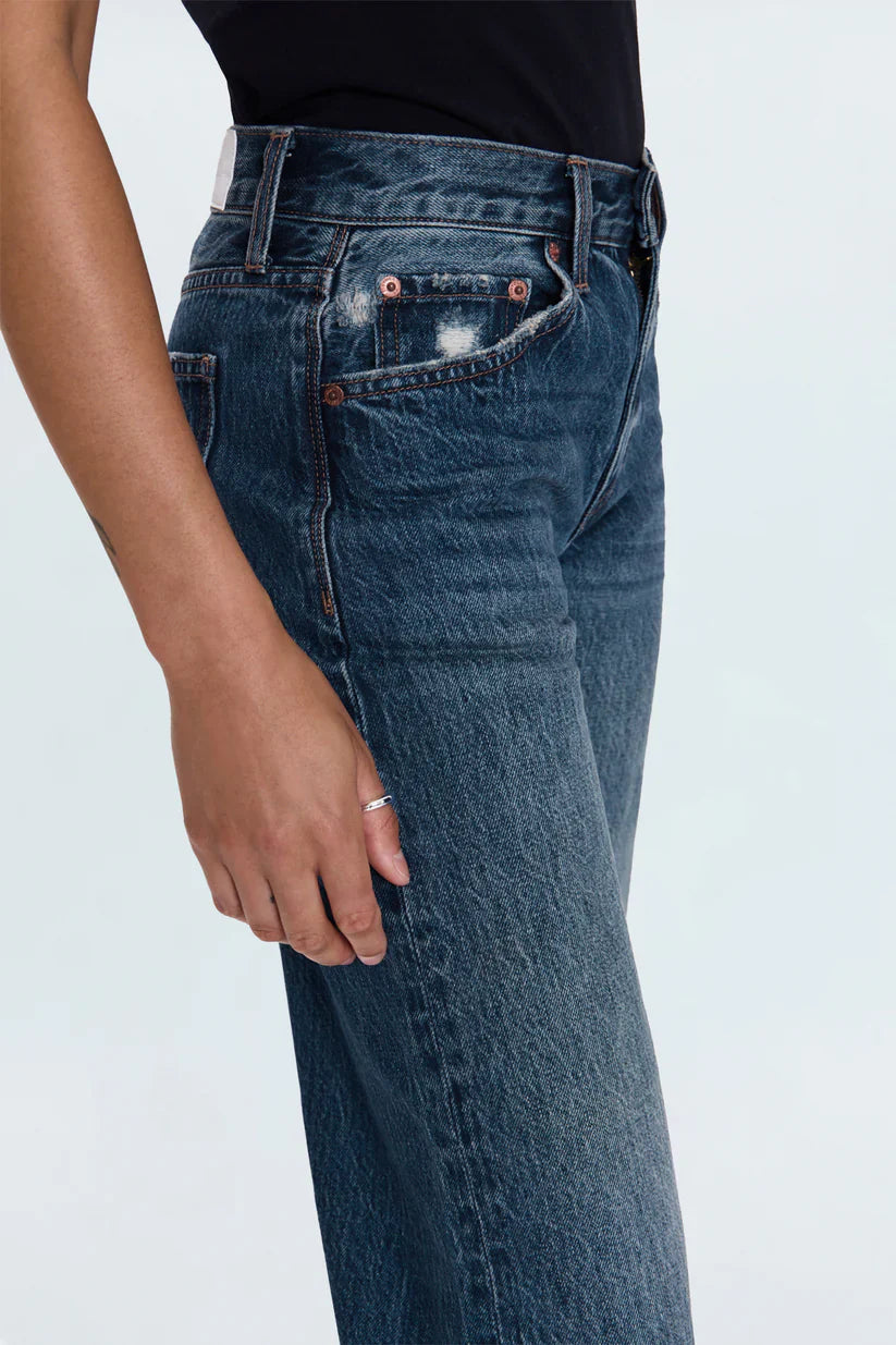 PISTOLA Lexi Mid Rise Bowed Straight Women's Jeans
