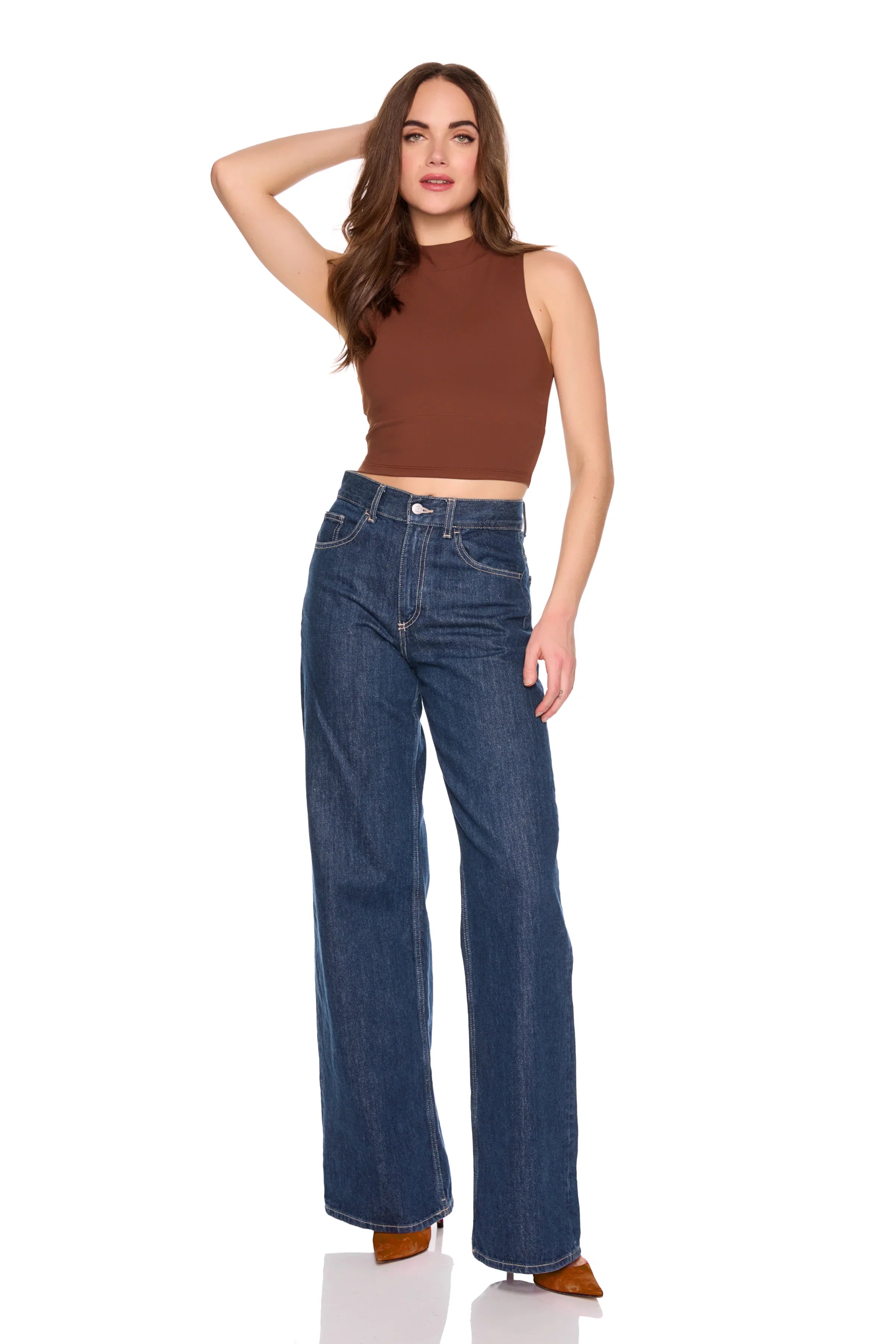 Susana Monaco Mock Sleeveless Top