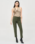 Joseph Ribkoff Bonded Silk Straight-Leg Pants
