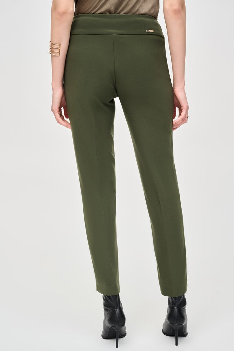 Joseph Ribkoff Bonded Silk Straight-Leg Pants