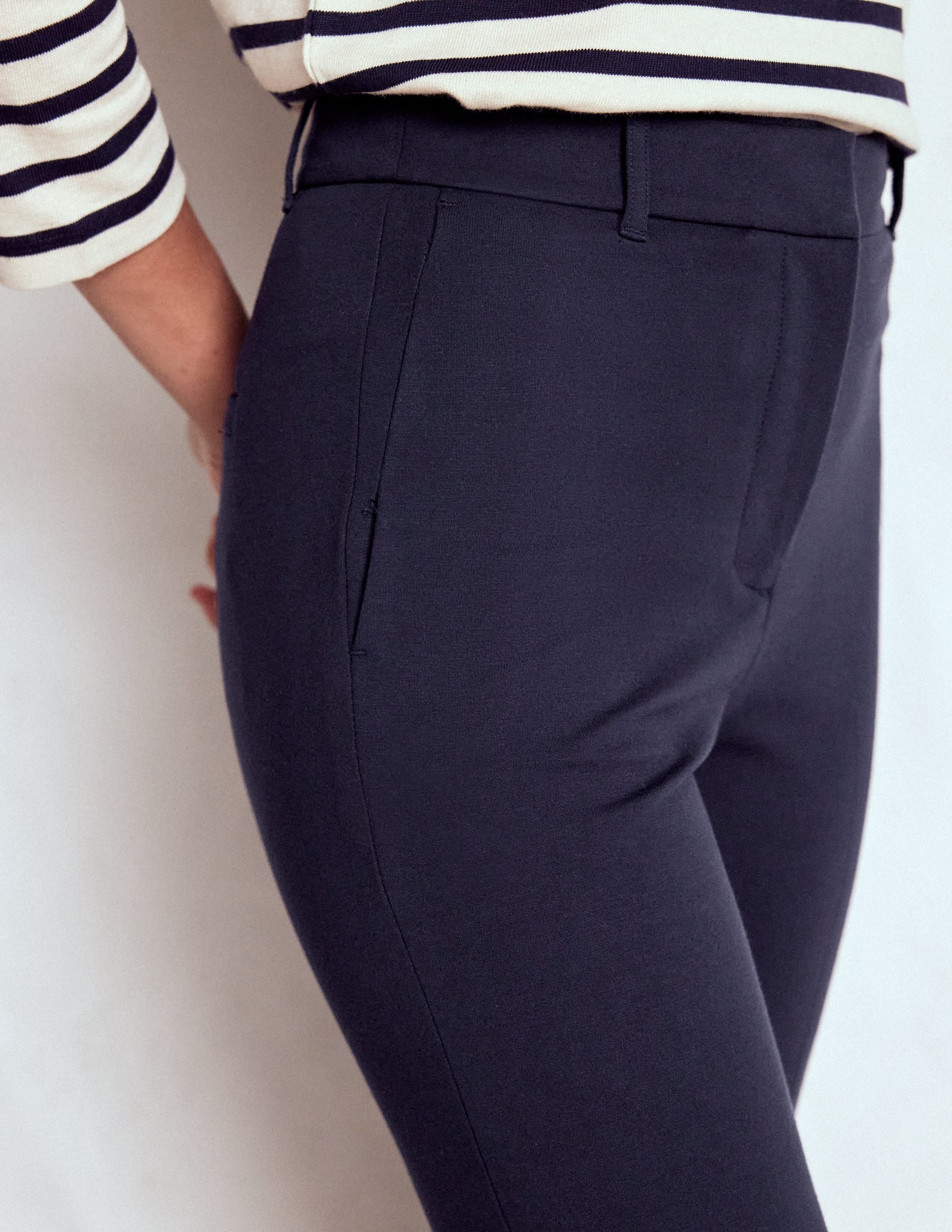 Highgate Ponte Pants-Navy
