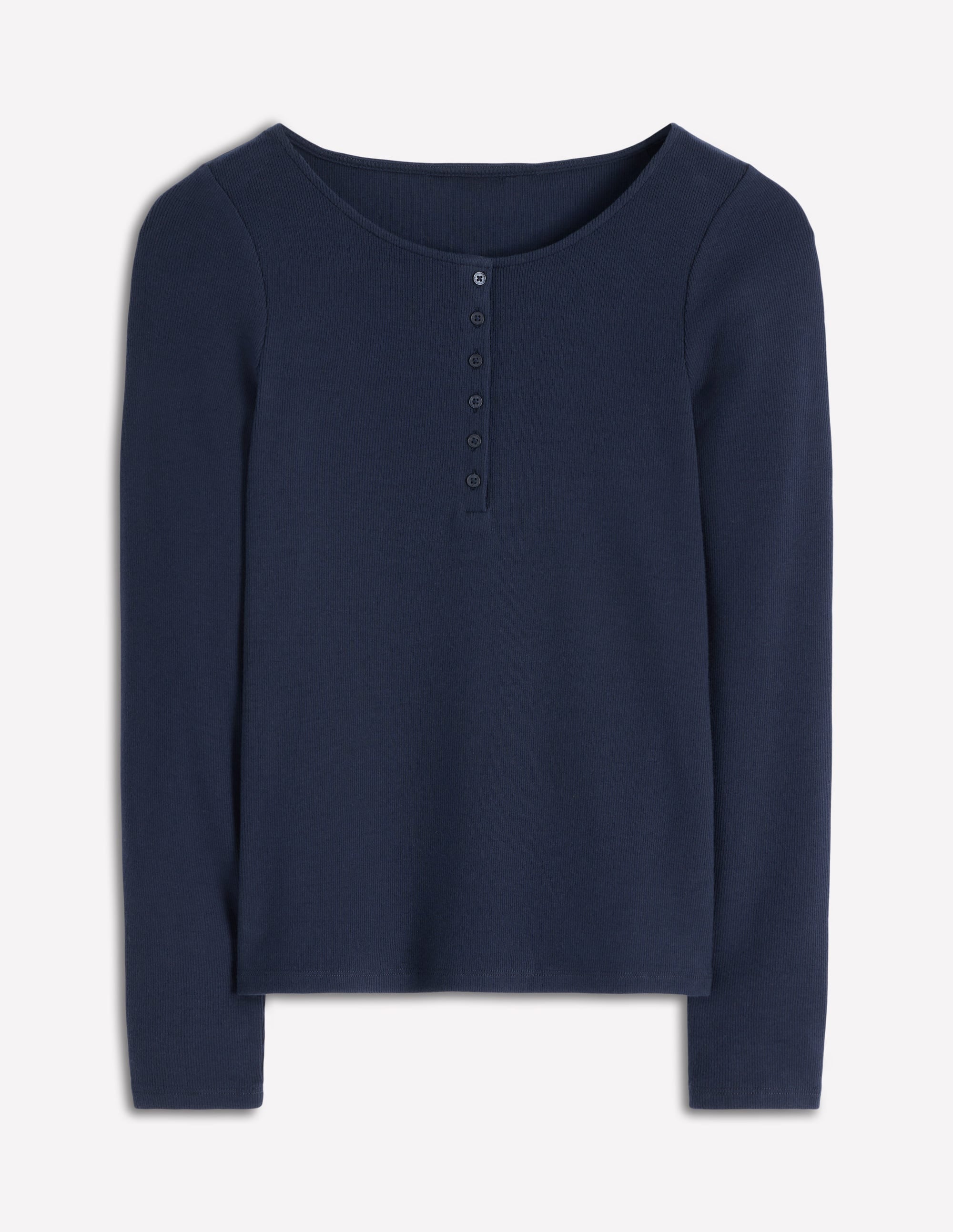 Rib Henley-Navy