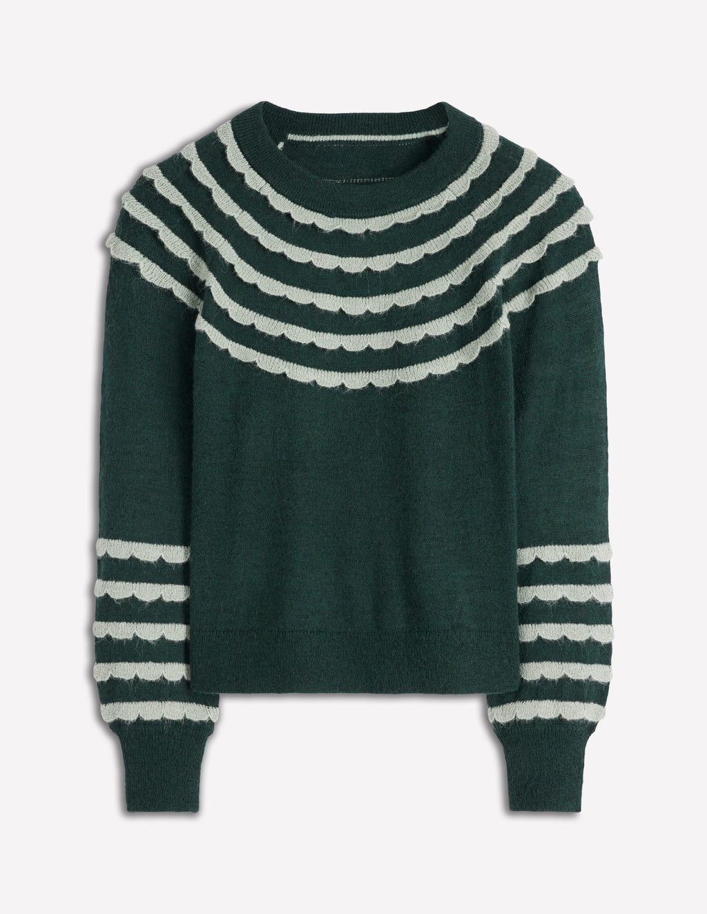 Alice Fluffy Raglan Jumper-Botanical Garden