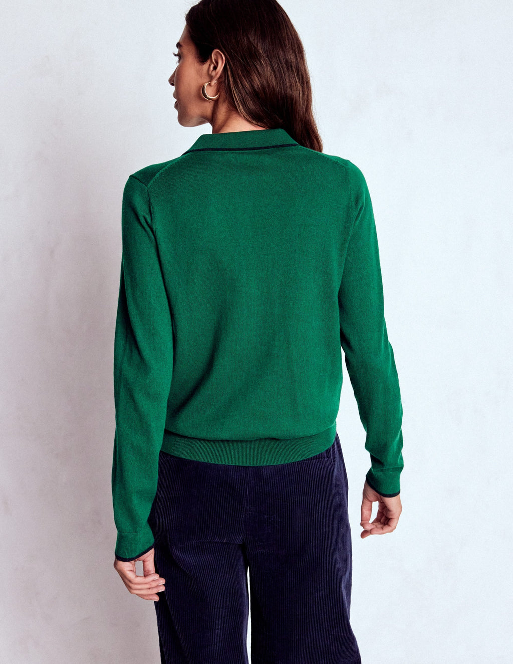 Liz Henley Sweater-Botanical Garden Green