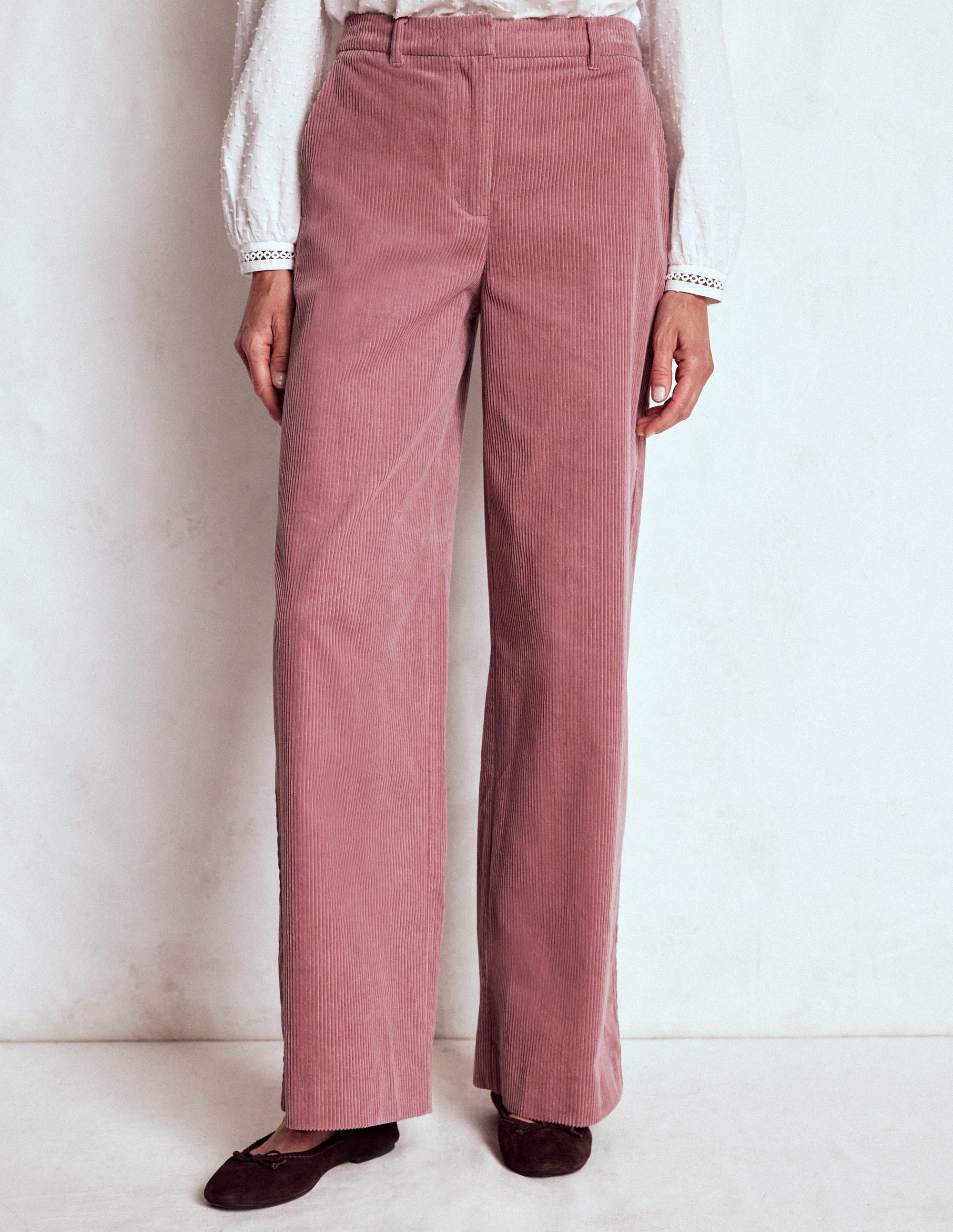 Belgravia Chunky Cord Pants-Blushing Rose