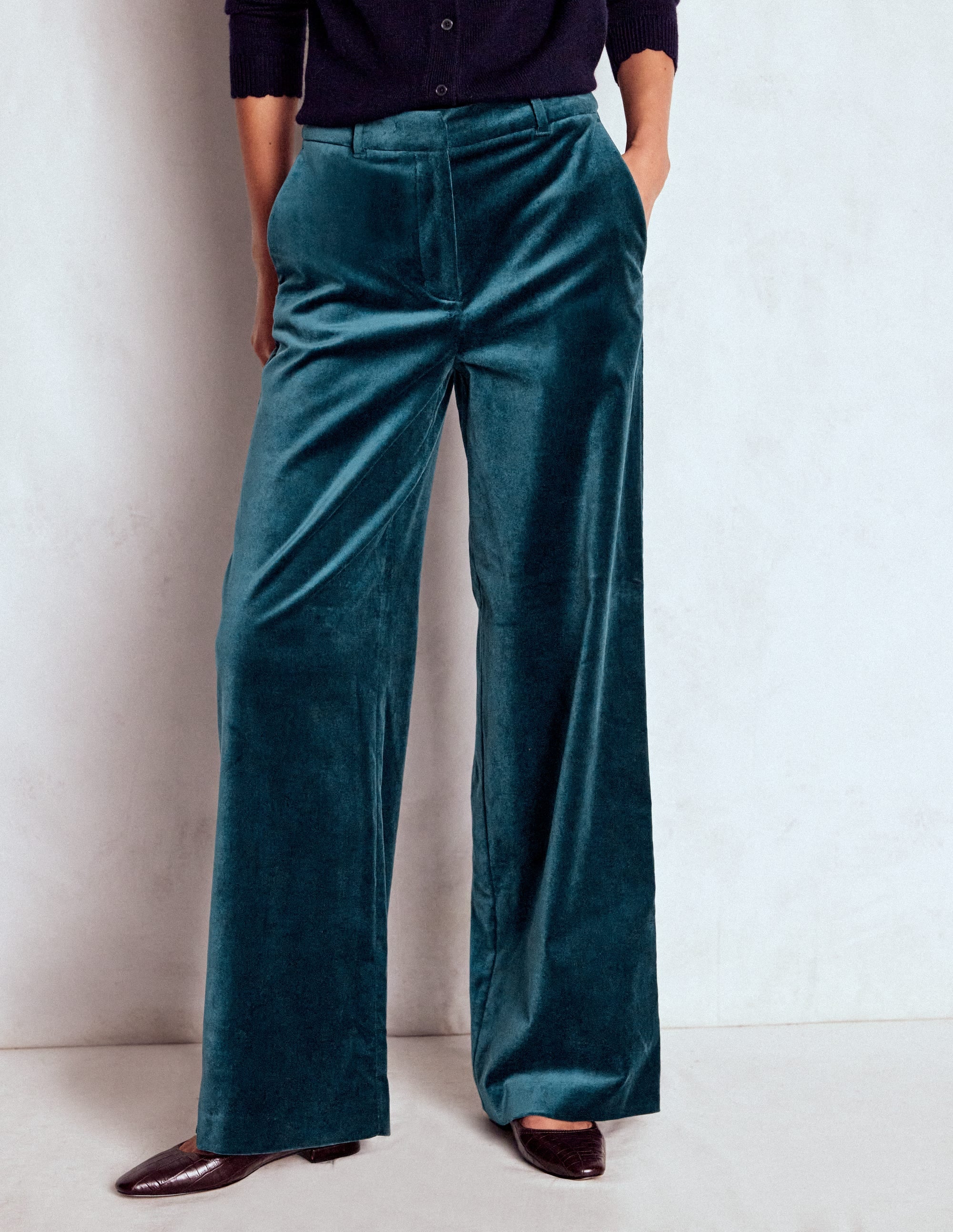 Belgravia Tailored Pants-Midnight Teal