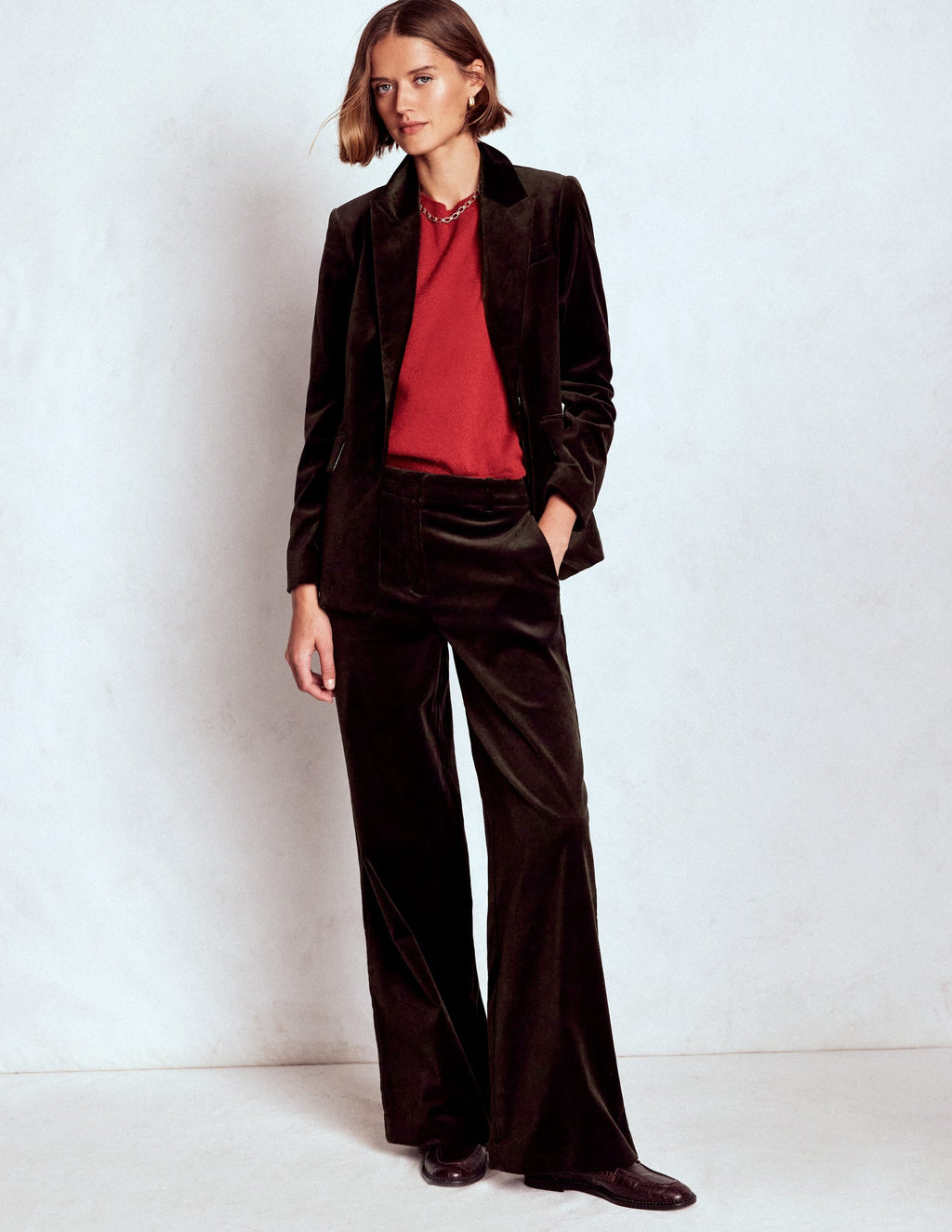 Belgravia Tailored Pants-Espresso