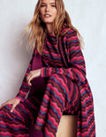 Edge to Edge Cardigan Coat-Multi