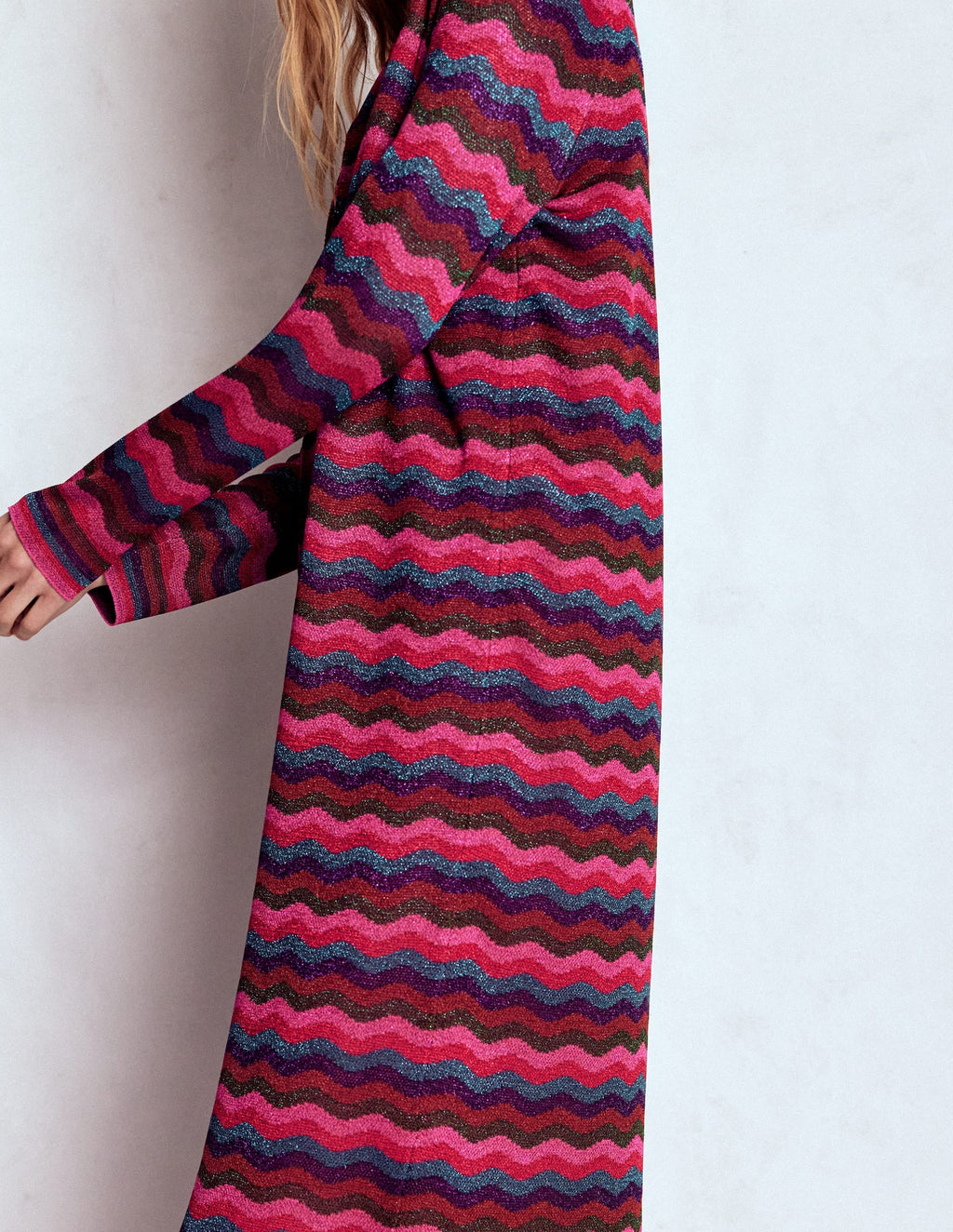 Edge to Edge Cardigan Coat-Multi