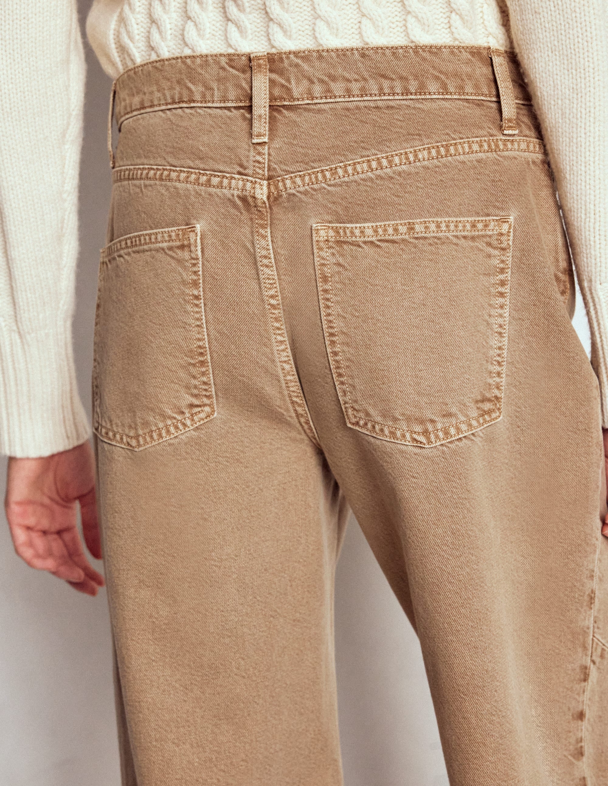 Barrel Jeans-Tobacco
