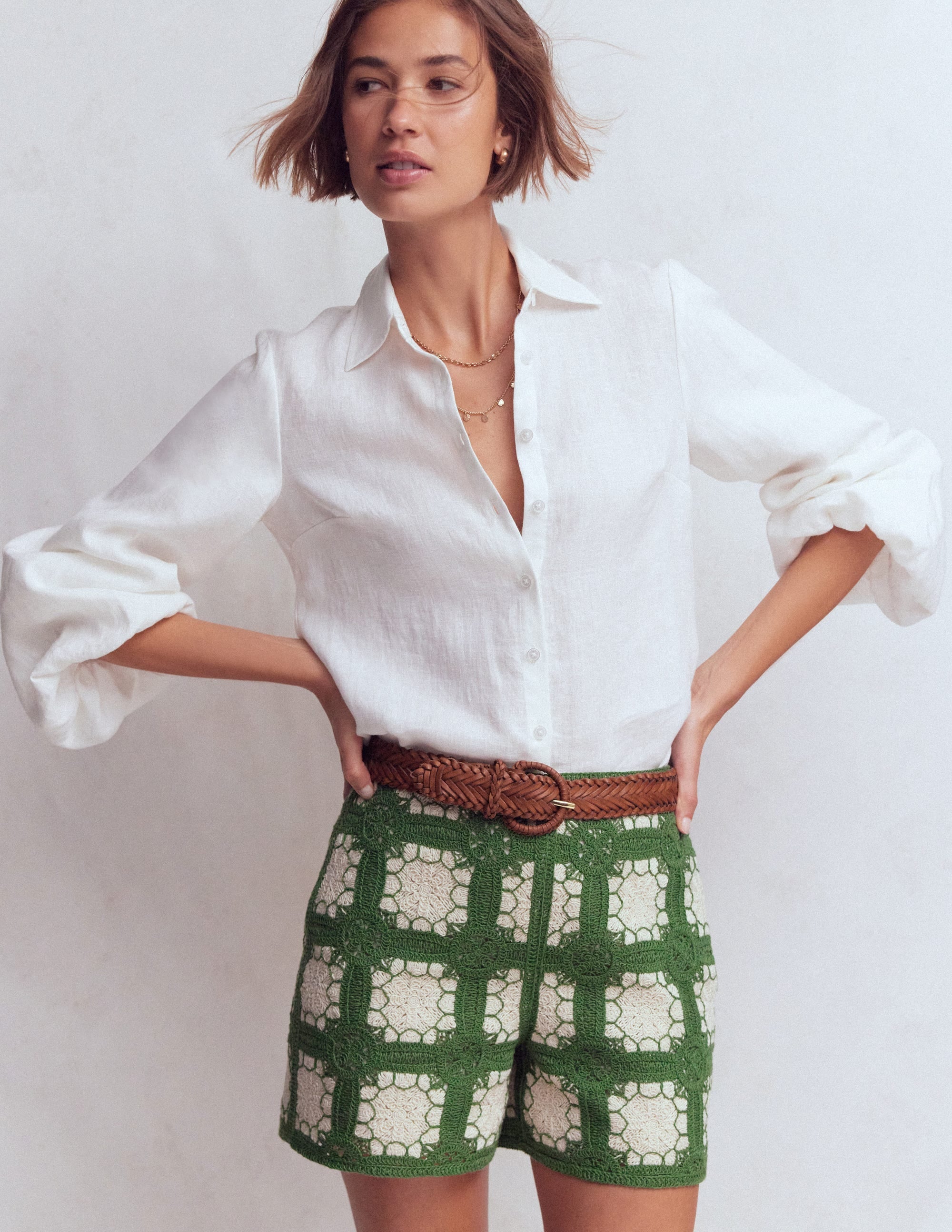 Crochet Shorts-Multi