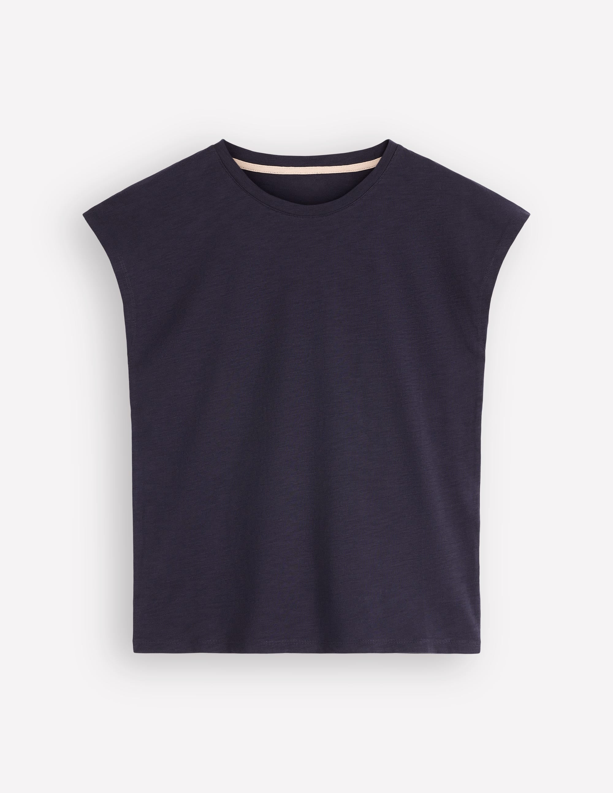 Louisa Slub T-Shirt-Navy