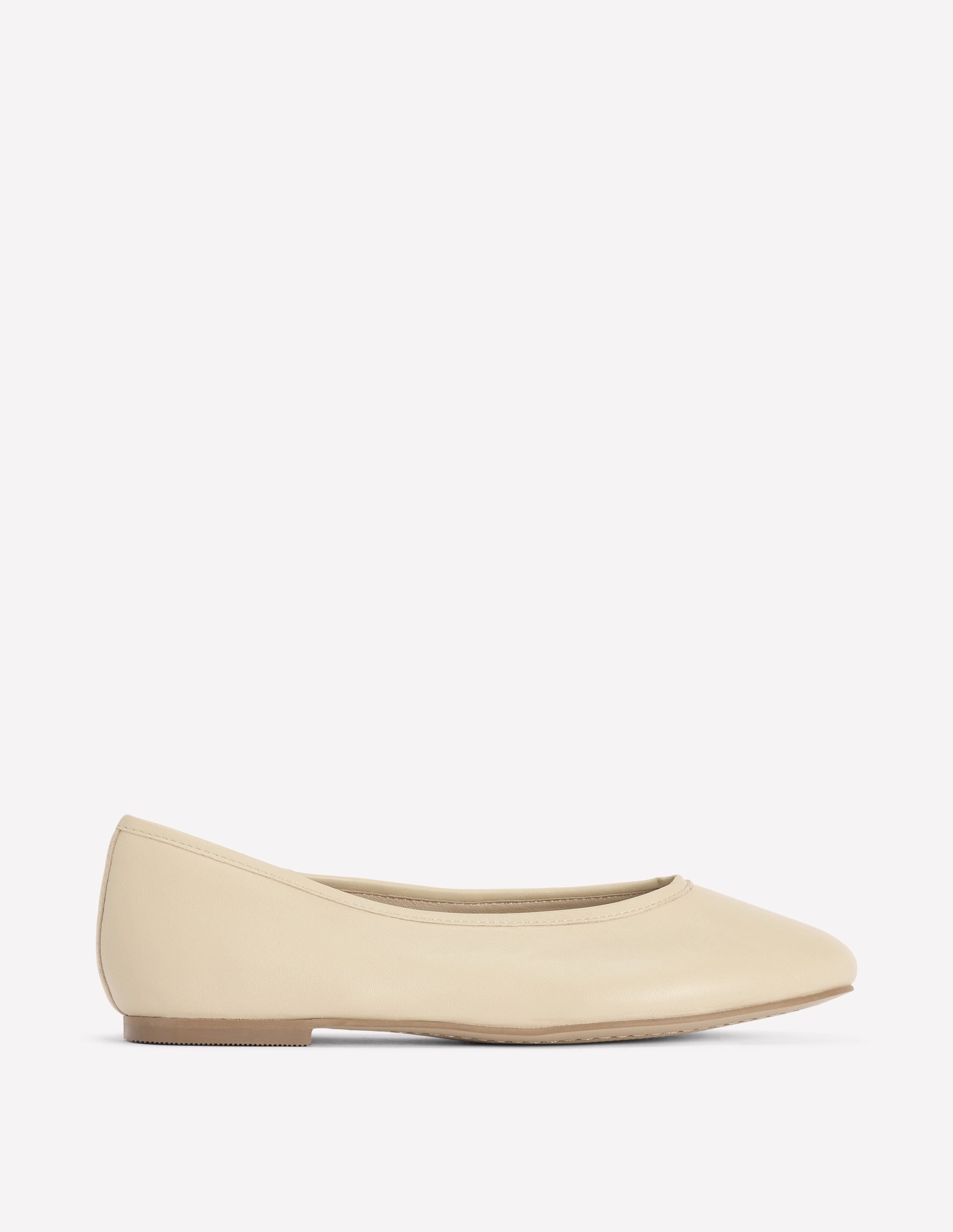 High Cut Ballet Flats-Butter Yellow