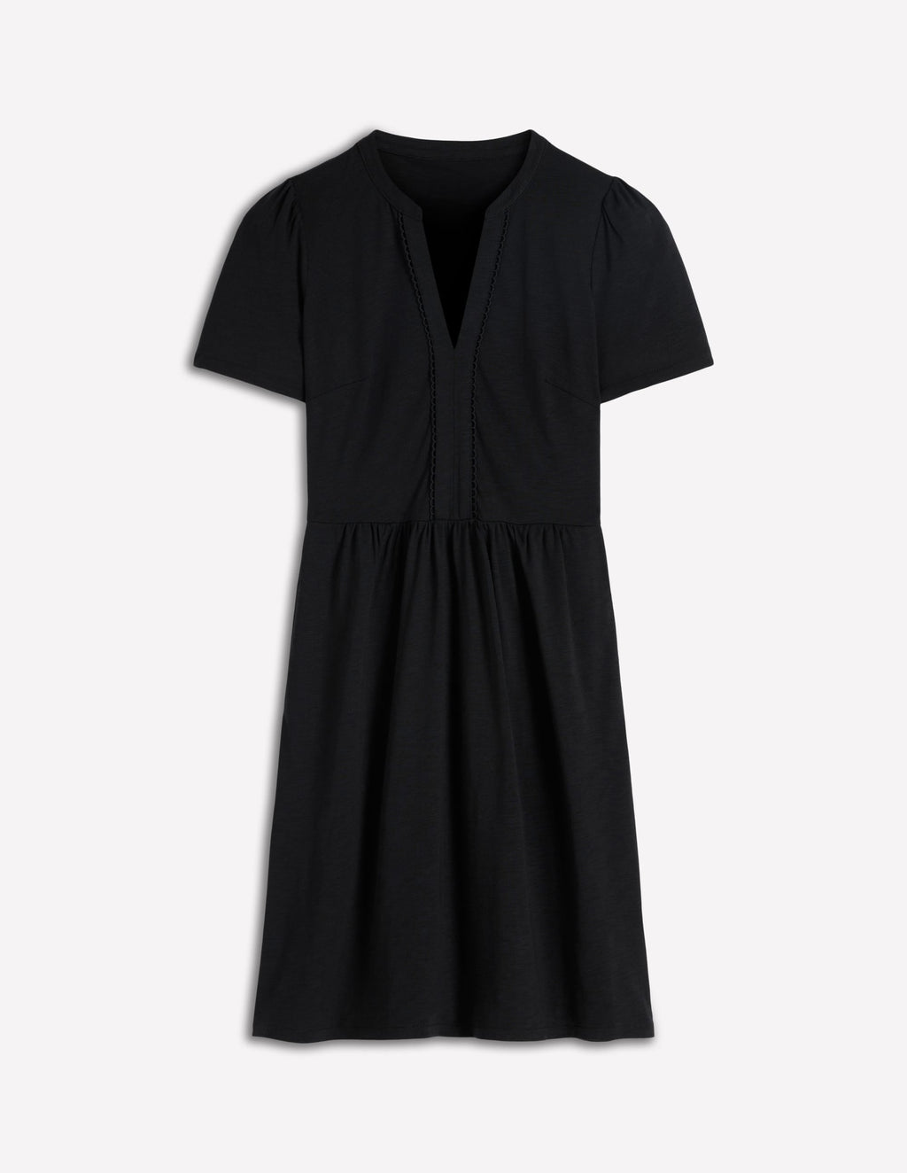 Naomi Short Sleeve Dress-Black