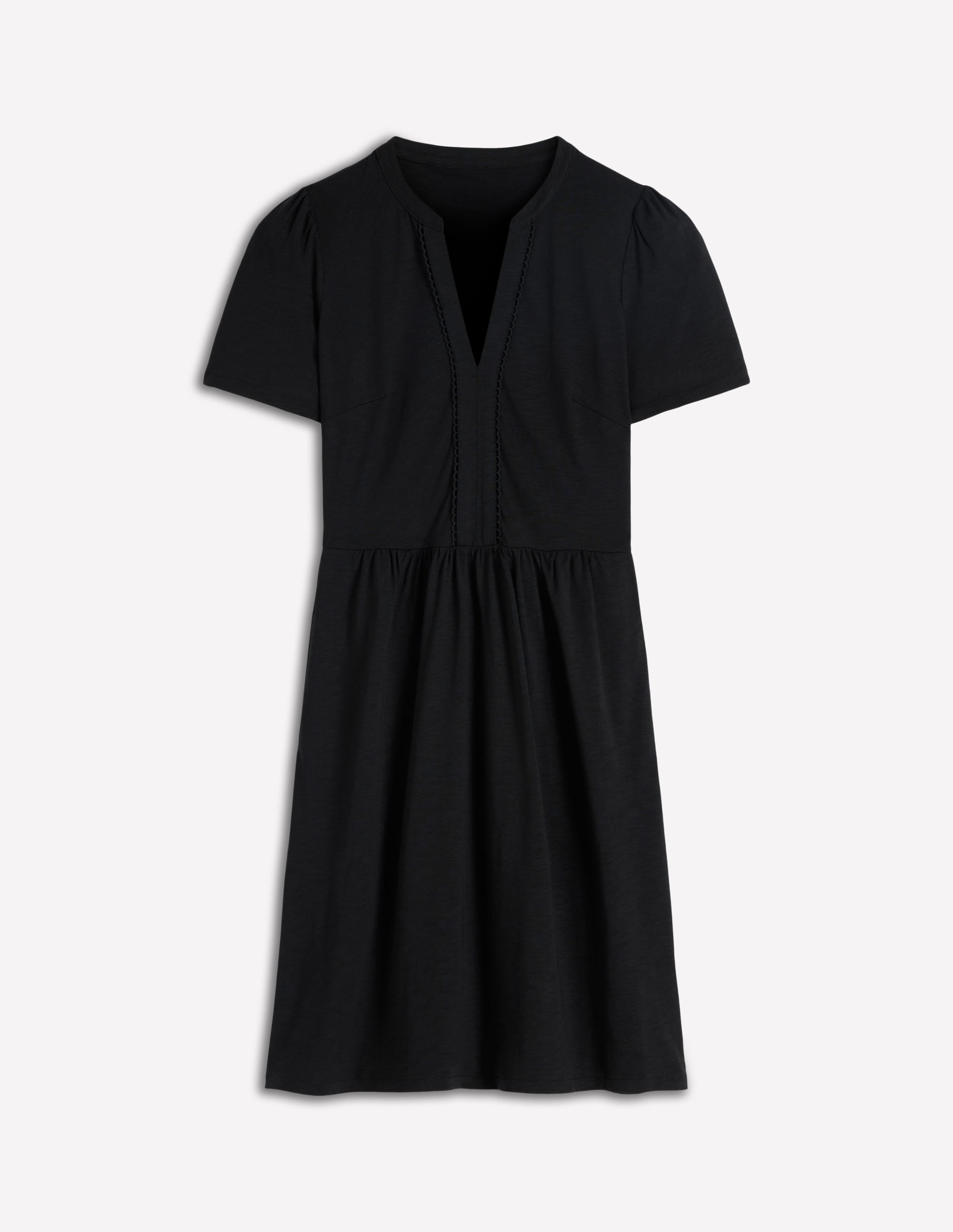 Naomi Short Sleeve Dress-Black