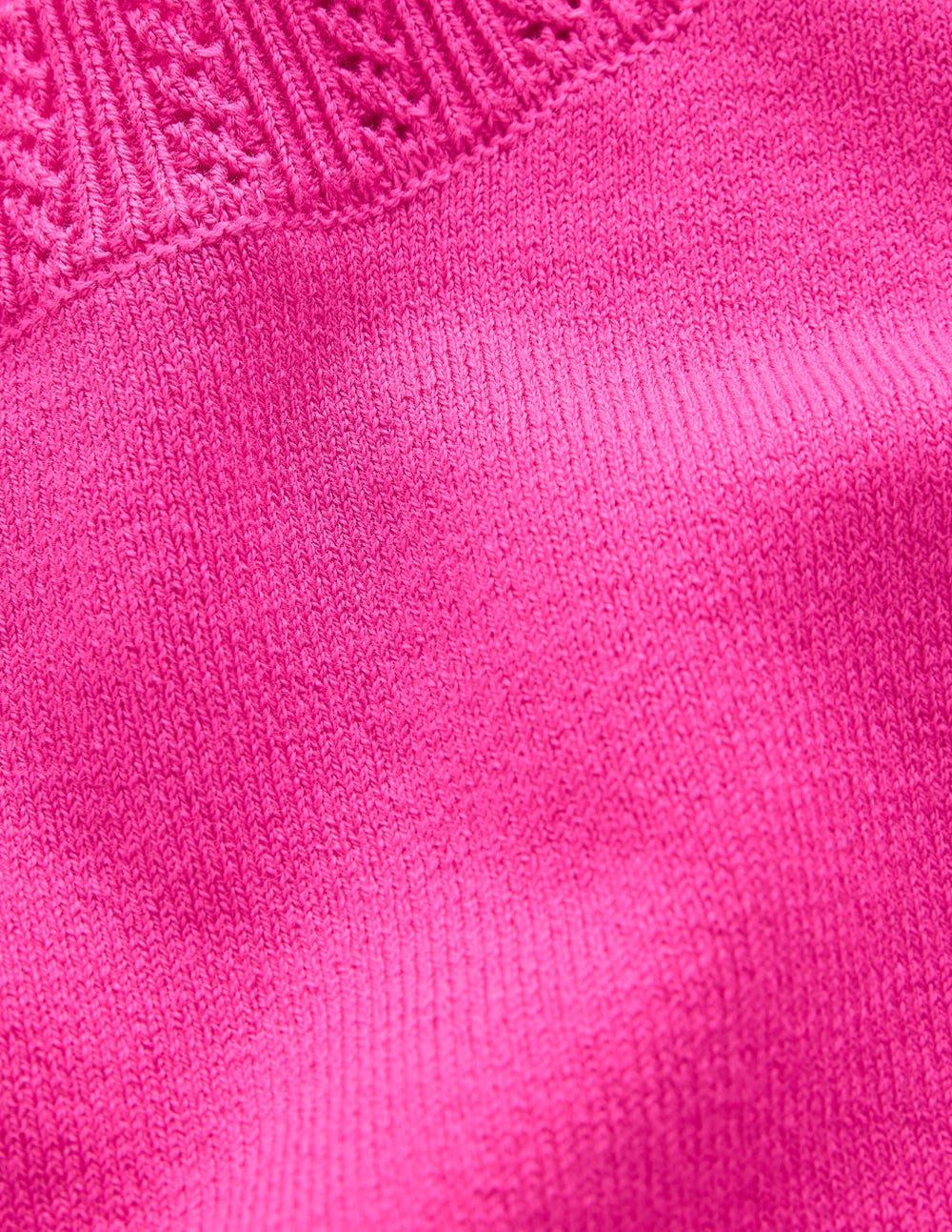 Emilia Cotton Crew Sweater-Pink Peony