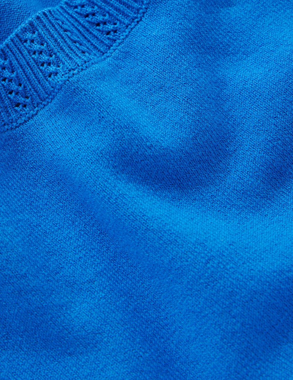Emilia Cotton Crew T-shirt-Kingfisher Blue