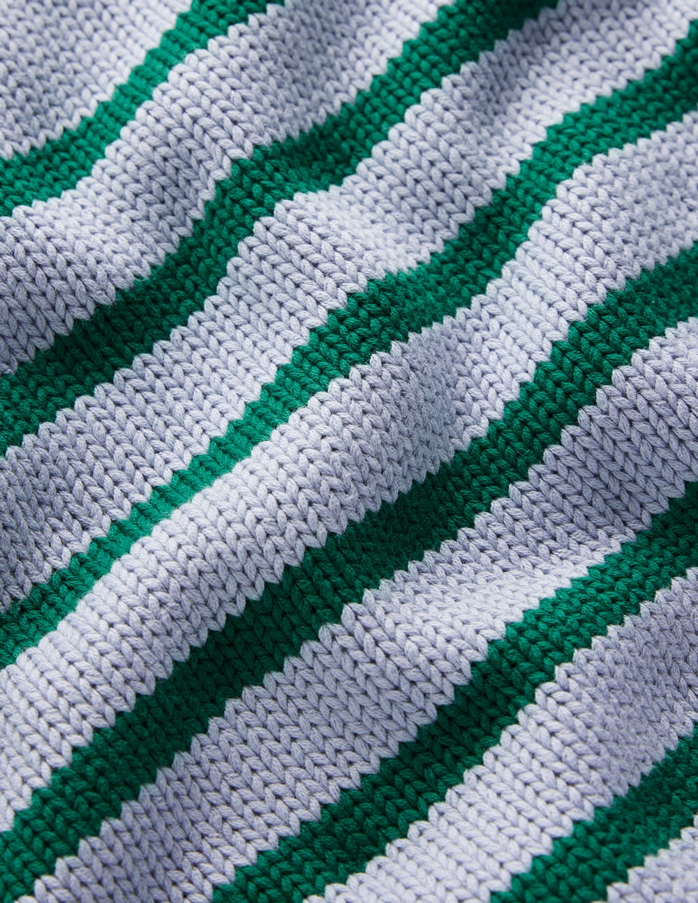 Lucy Chunky Cotton Sweater-Blue/ Green