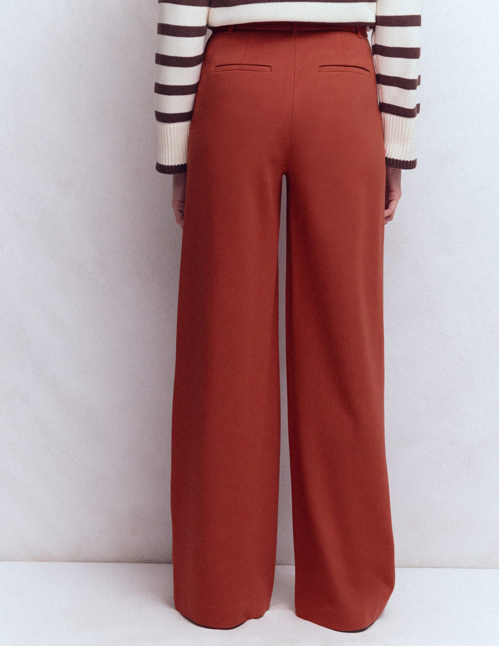 Belgravia Ponte Pants-Burnt Orange