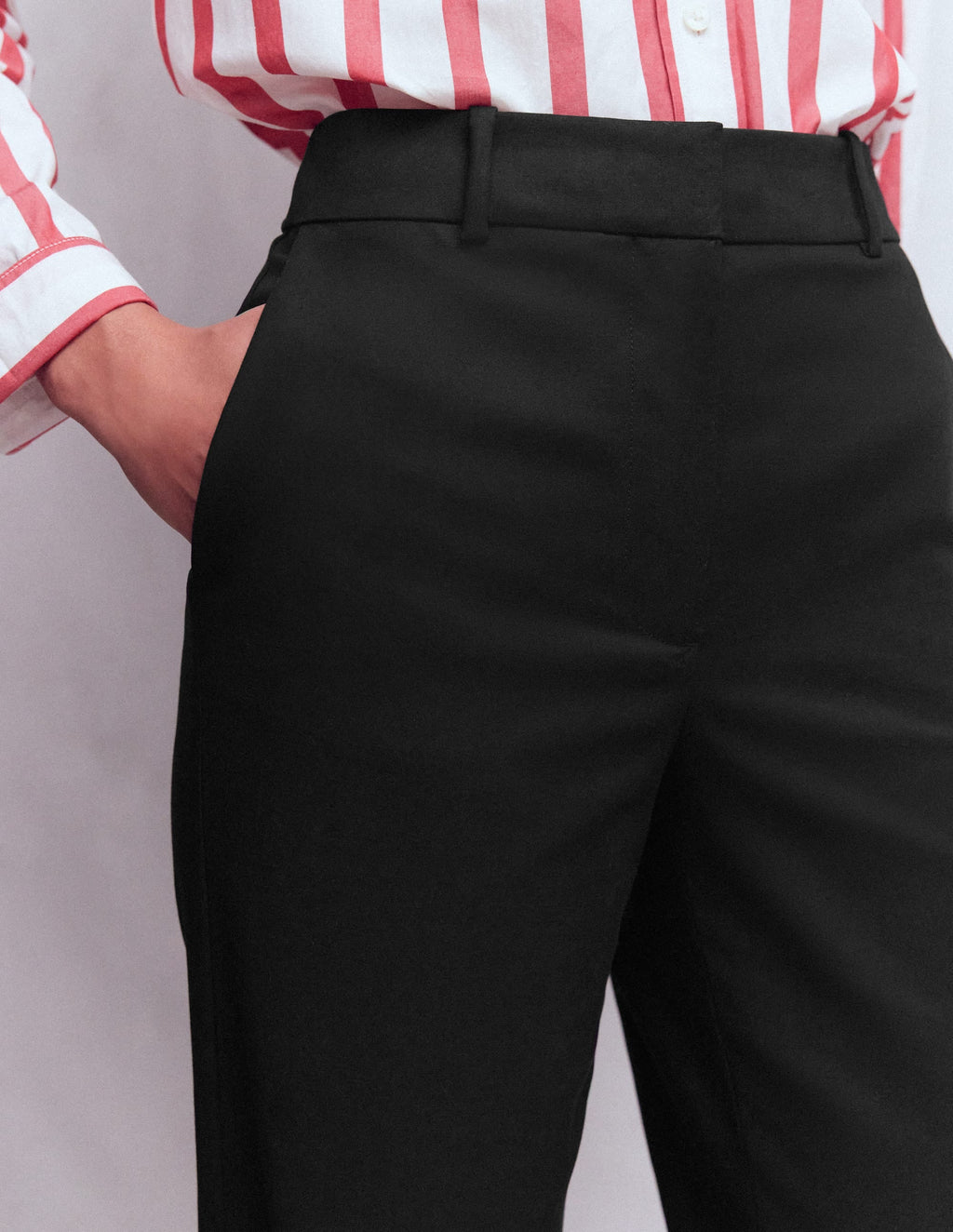 Canonbury Cotton Pants-Black