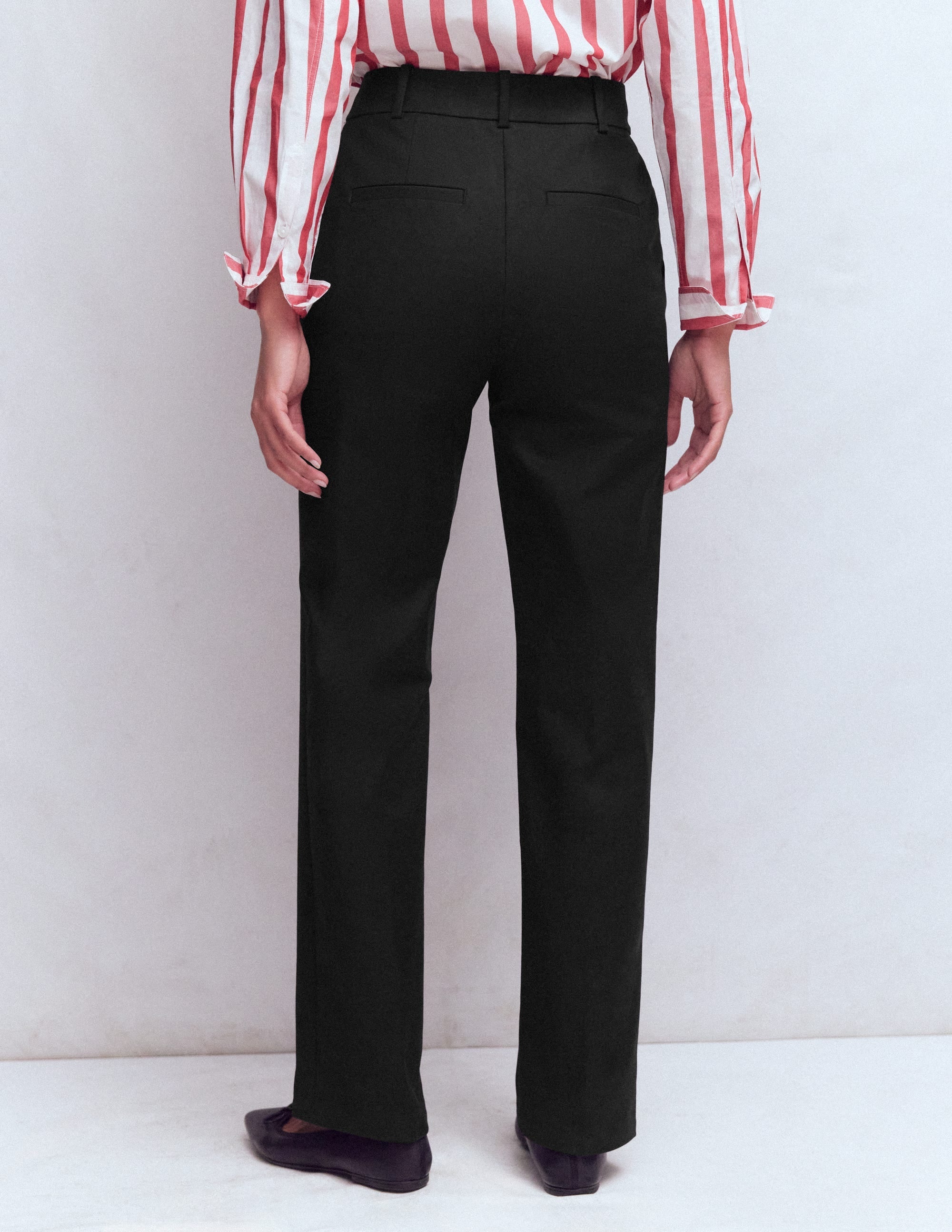 Canonbury Cotton Pants-Black