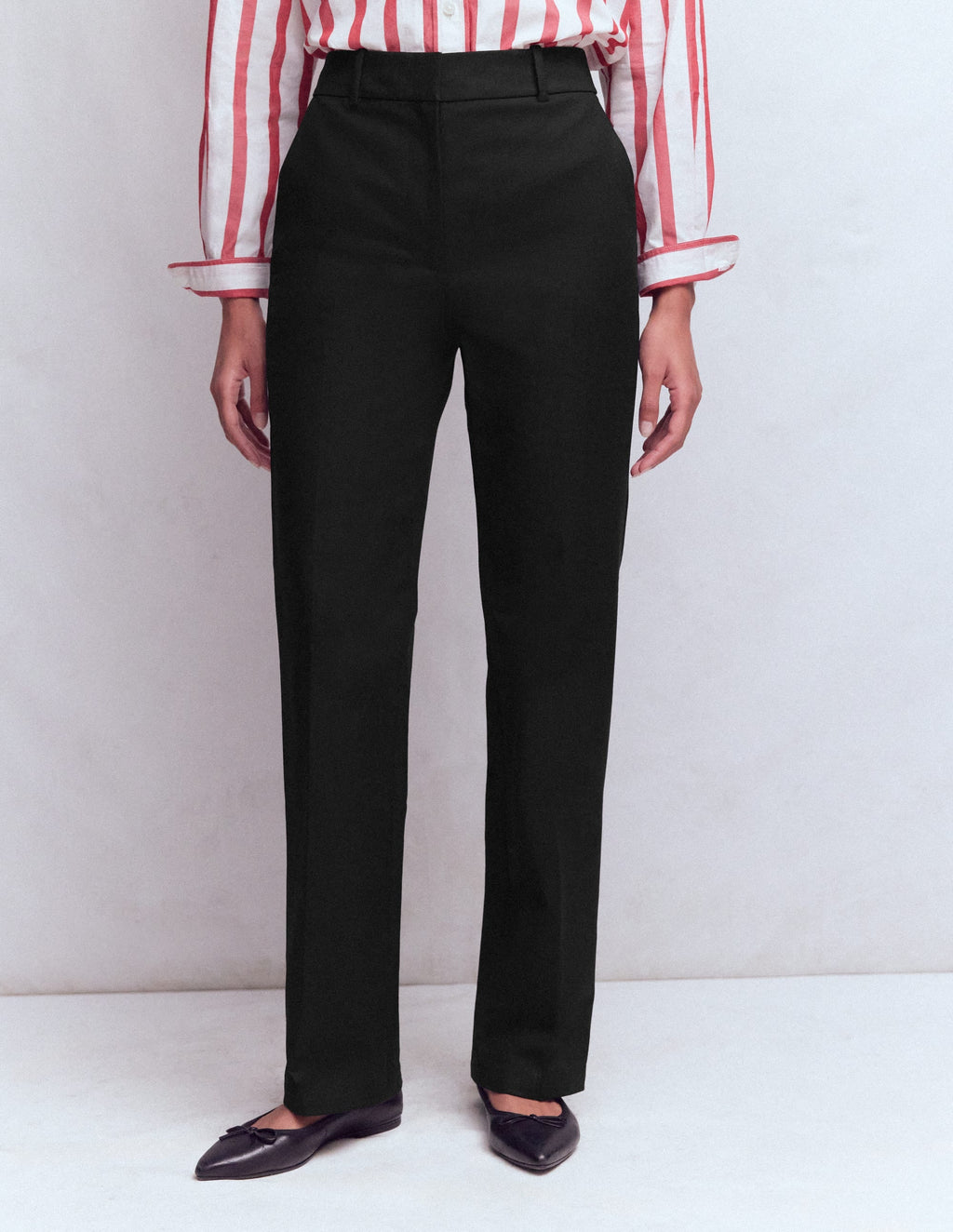 Canonbury Cotton Pants-Black