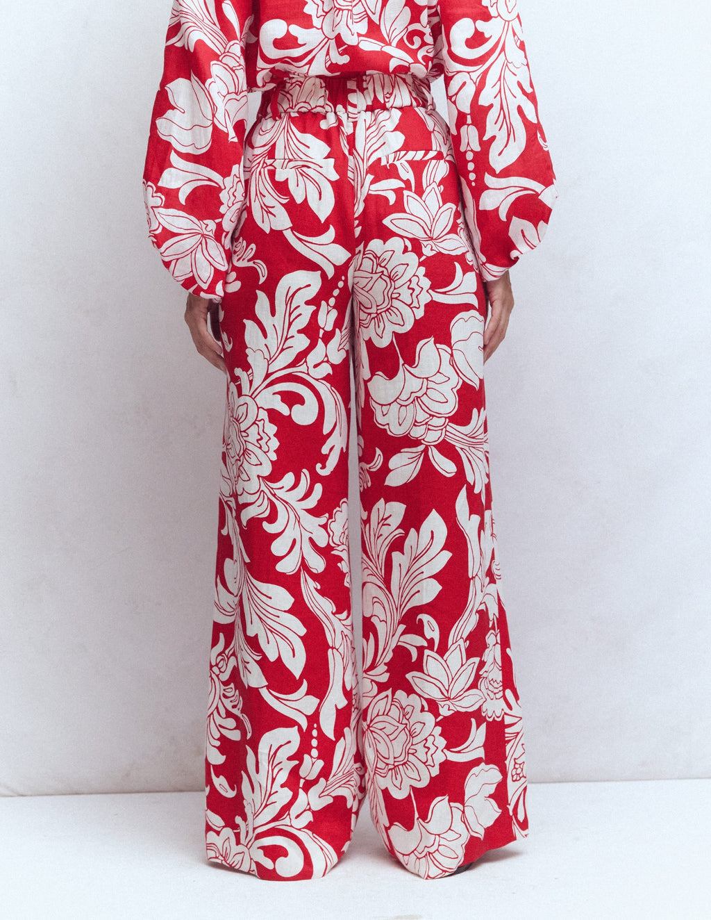 Kensington Linen Pants-Botanical Flourish