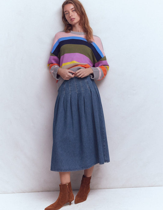 Valentina Denim Skirt-Mid Vintage