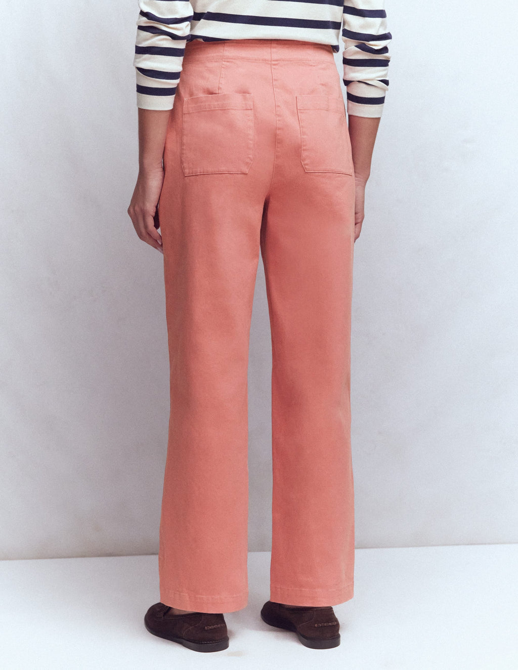 Barrel Leg Chino Pants-Vintage Rose
