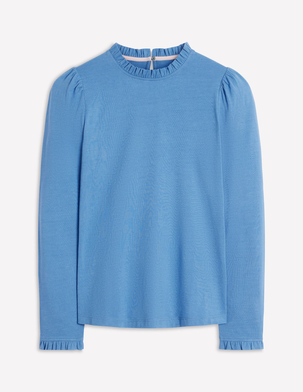 Supersoft Frill Detail Top-Captains Blue