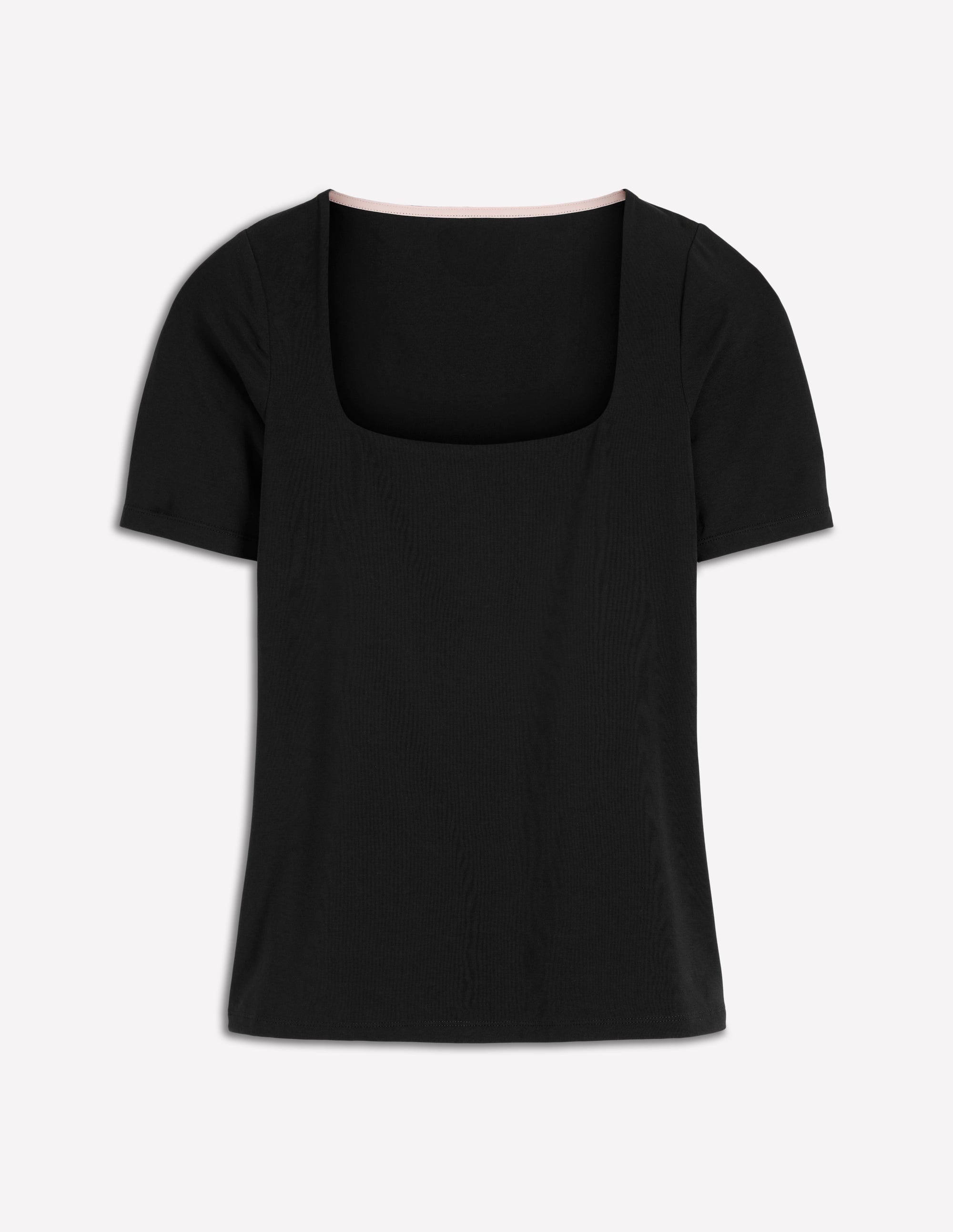 Brooke Double Layer T-shirt-Black