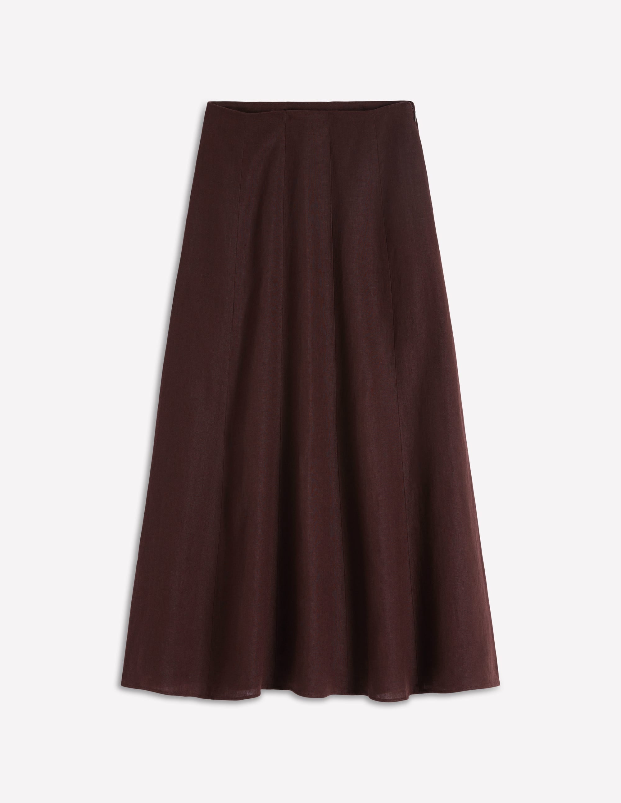 Miriam Linen Maxi Skirt-Bitter Chocolate