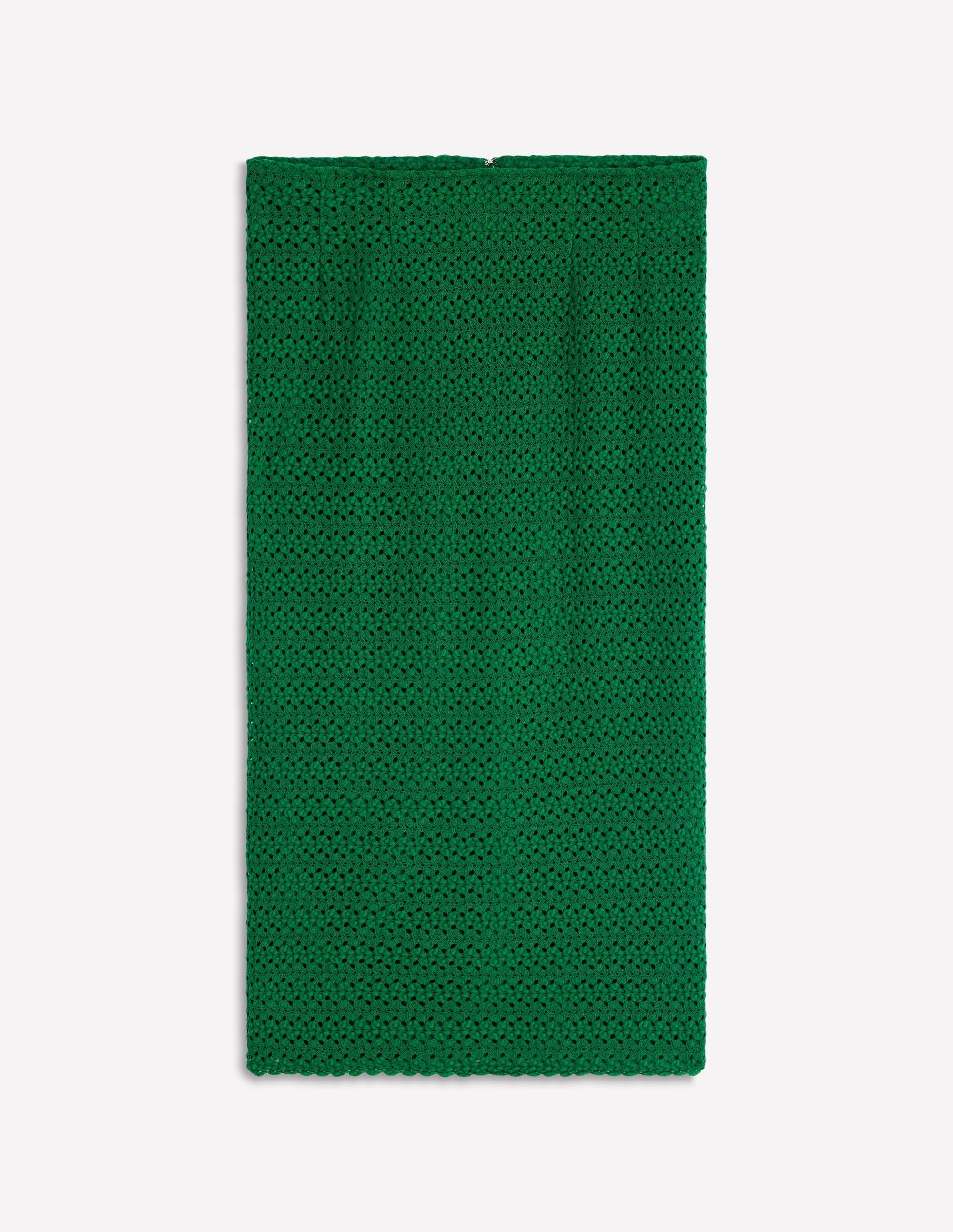 Lace Pencil Skirt-Fresh Green
