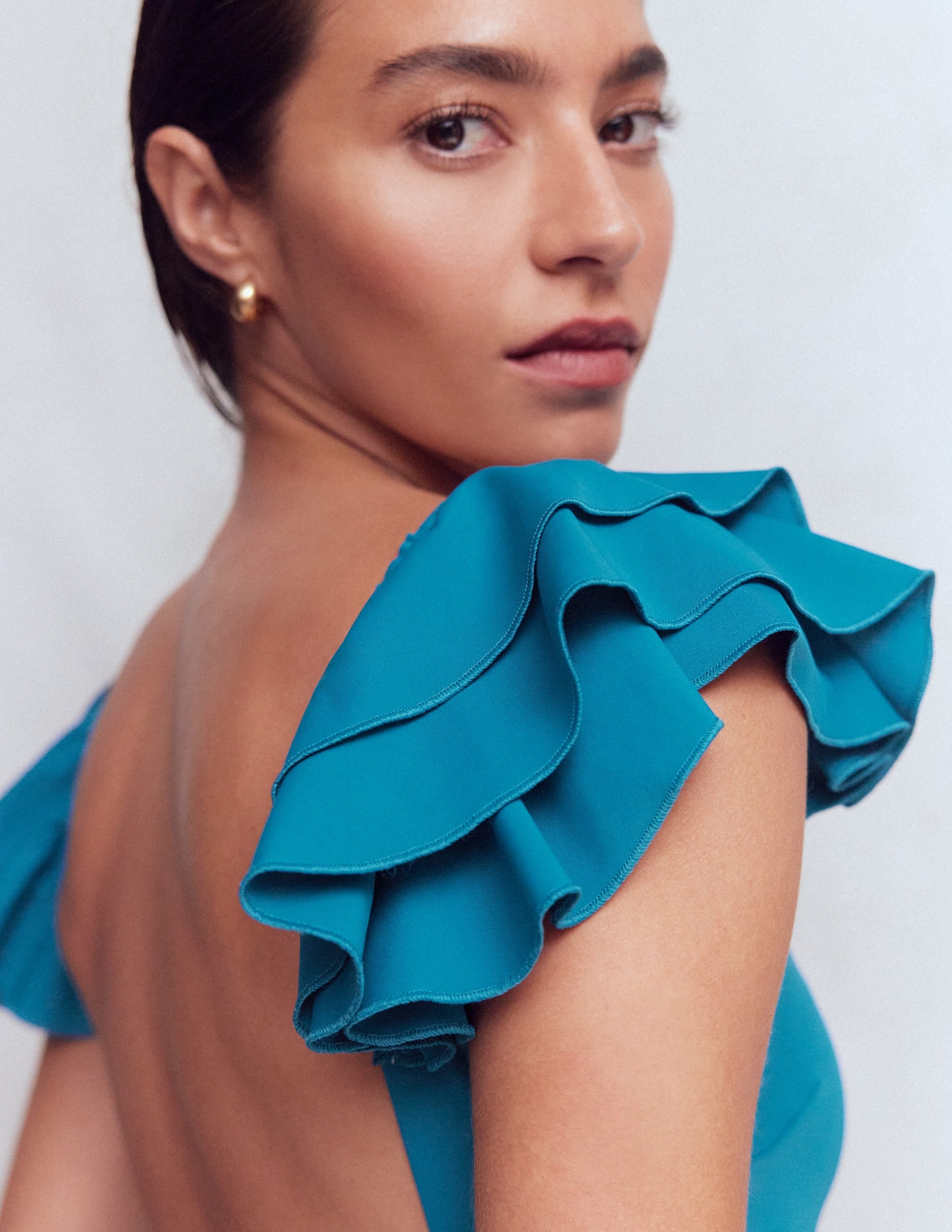 Mega Ruffle Swimsuit-Cosmo