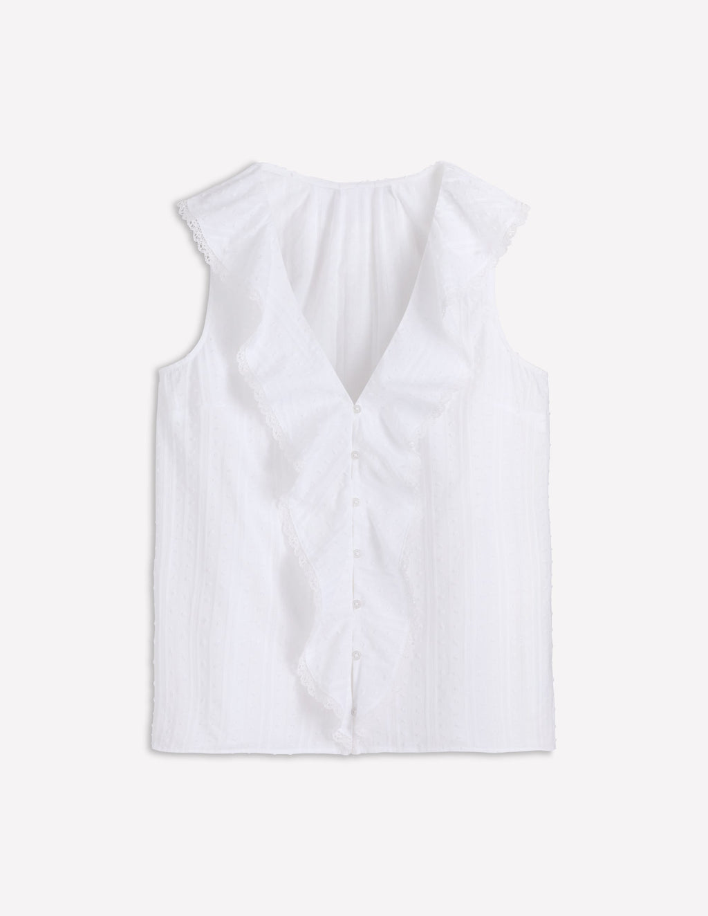Eliza Sleeveless Top-White