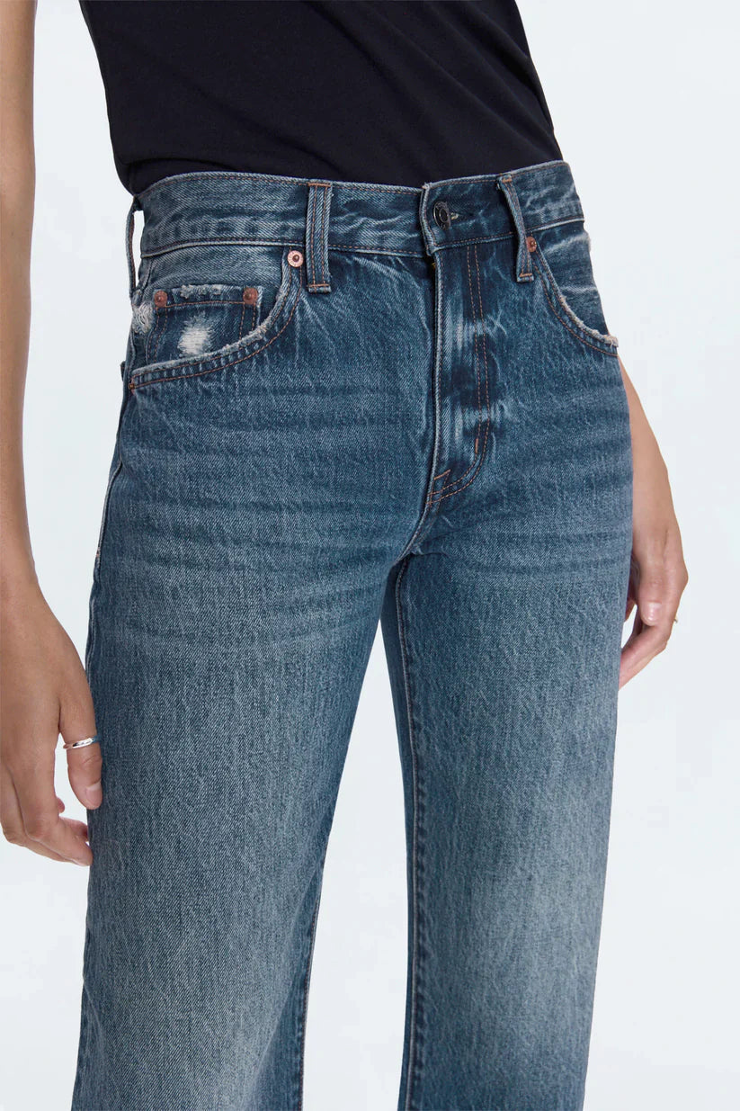 PISTOLA Lexi Mid Rise Bowed Straight Women's Jeans