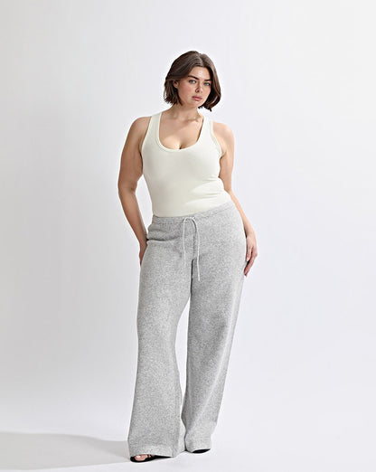 Leo Knit Pants Grey Marl Regular/Tall