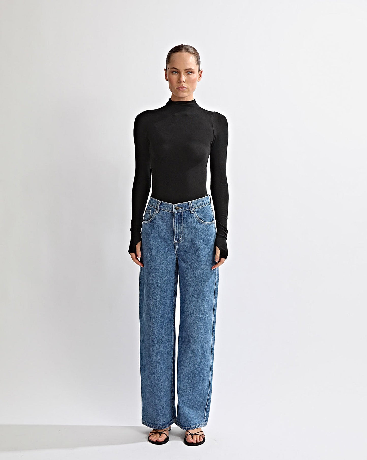Amelia Long Sleeve Top Black