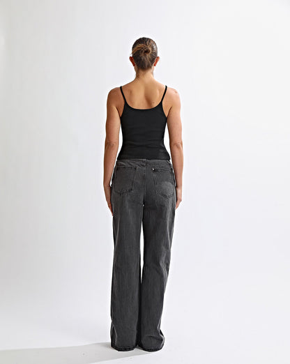 Harley High Rise Jeans Black