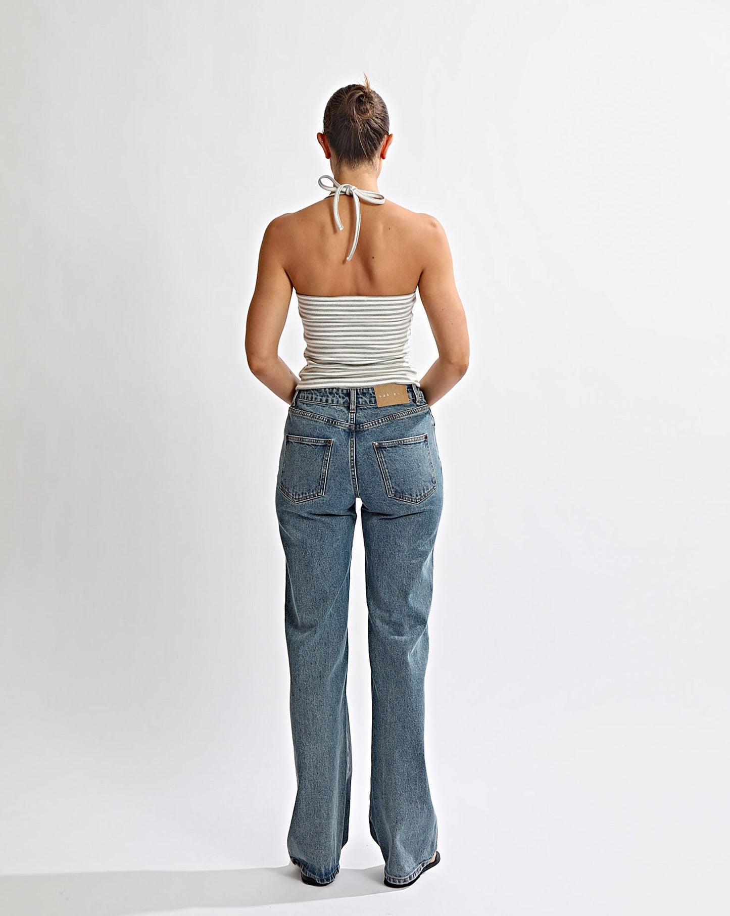 Milan Halter Tank Grey/White