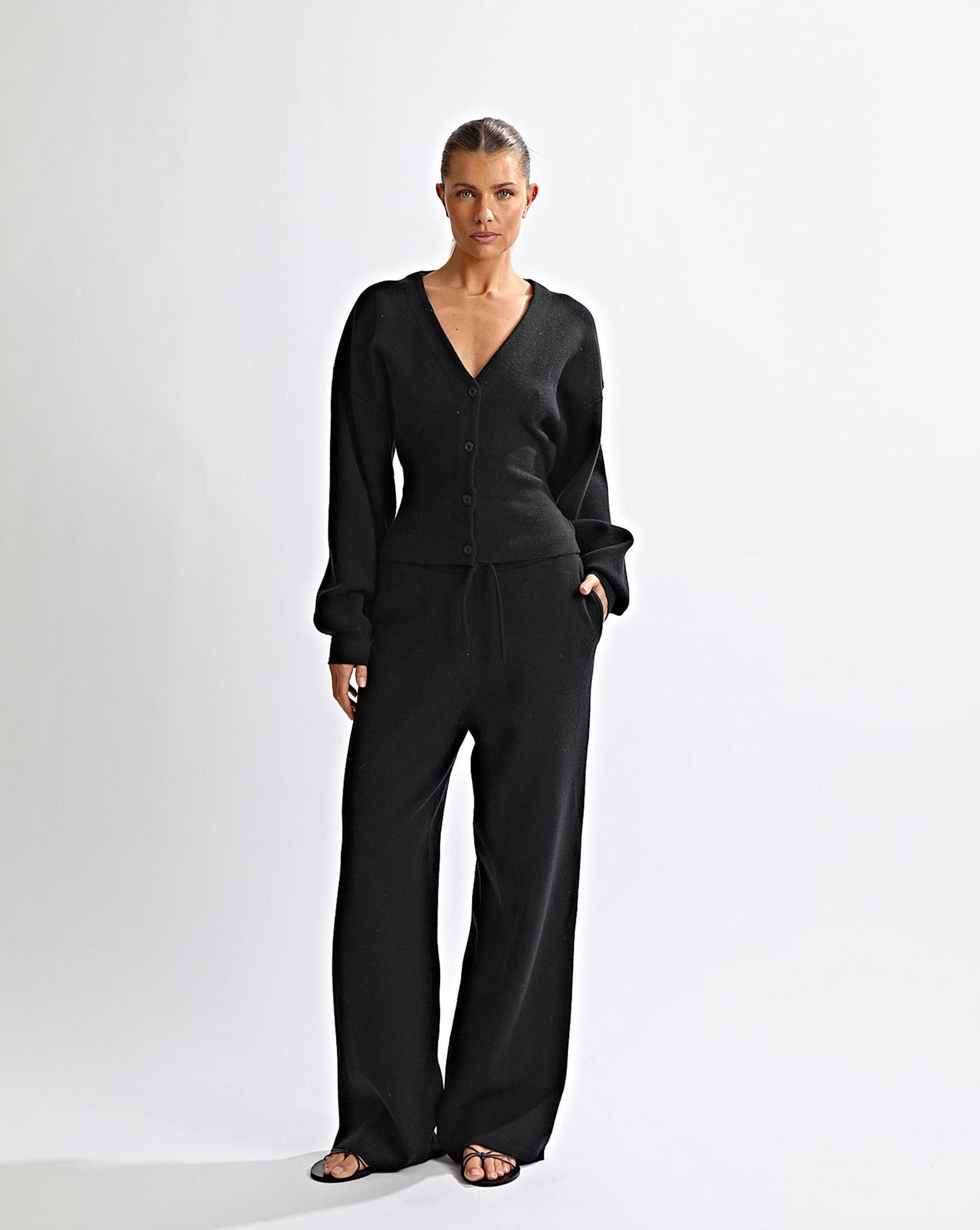 Dion Knit Cardigan Black