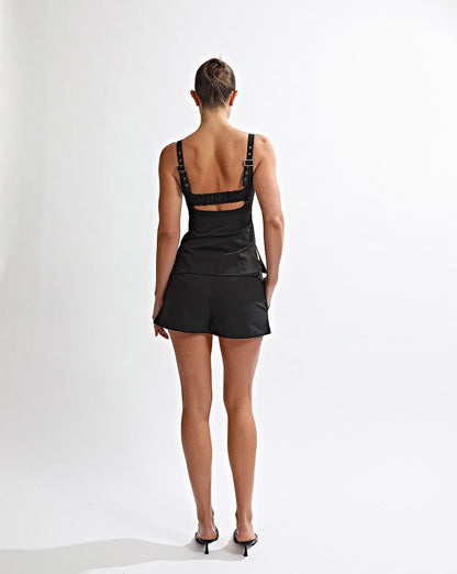 Luca Top Black Stripe