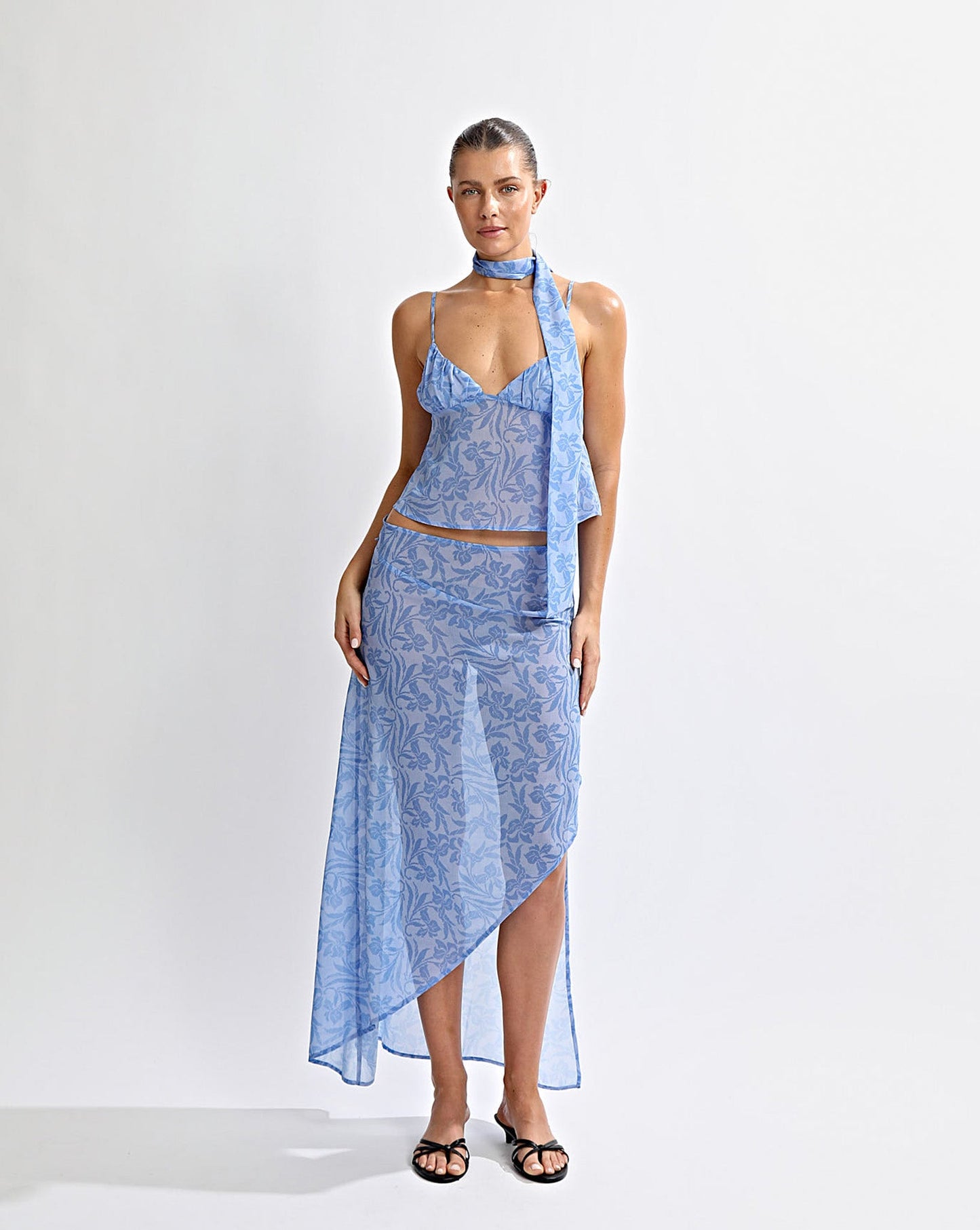 Adriana Sheer Skirt Azzure Sol
