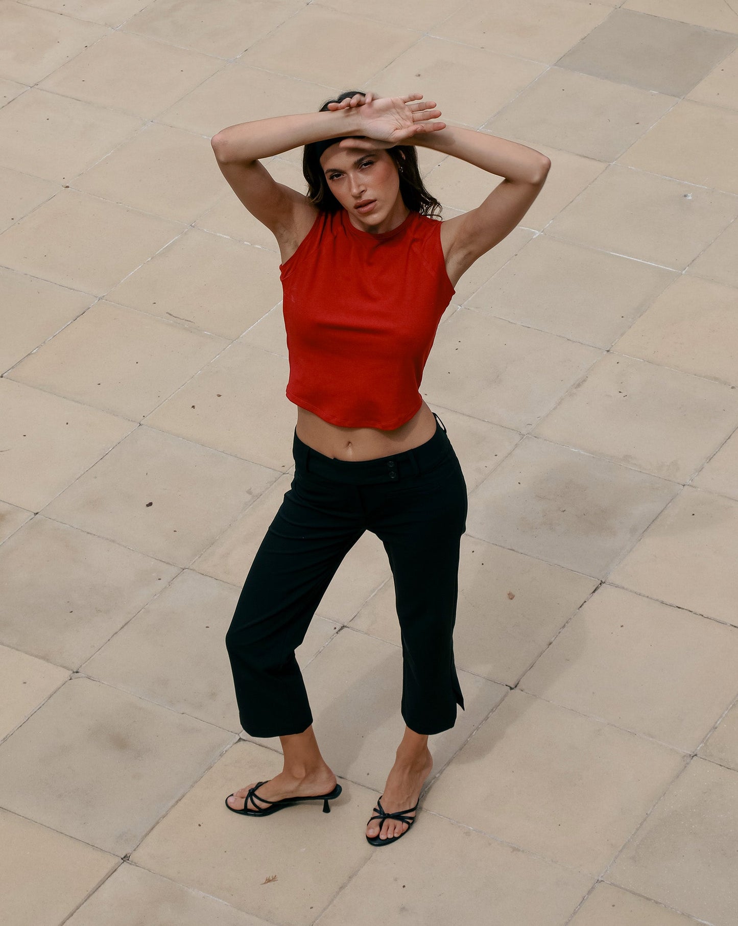 Miranda Capri Trousers Black Cropped
