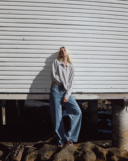 Henri Knit Jersey Light Grey