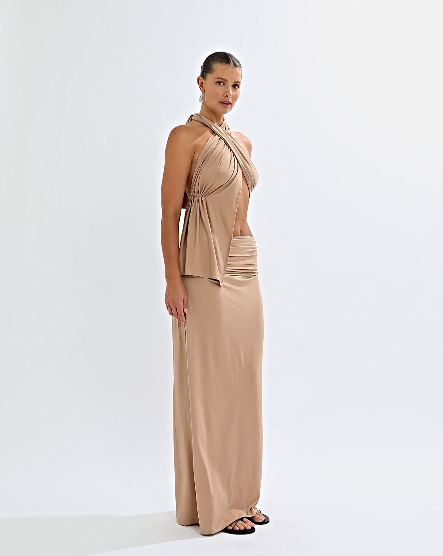 Pamela Maxi Skirt Biscuit