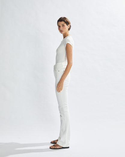 Bodie Jeans White Cropped