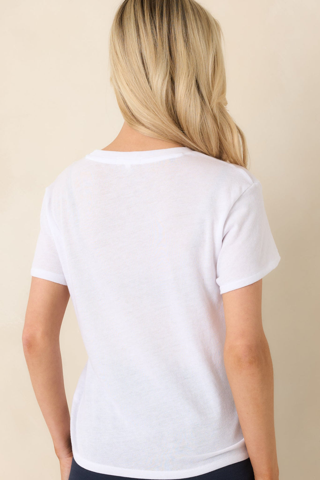 Z Supply White Tourist Knit Jersey Tee